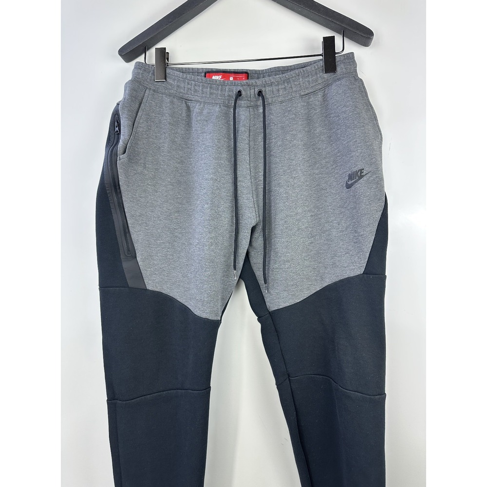 Nike Sportswear Tech Fleece Black Gray Sweatpants Joggers 805162-071 Men's XL - Picture 3 of 15